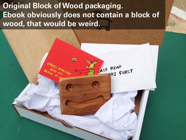 Crazy Monster and his Block of Wood as an ebook 15 pages