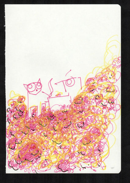 Cat and Dog in flowers