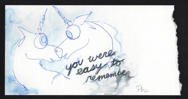 You were easy to remember