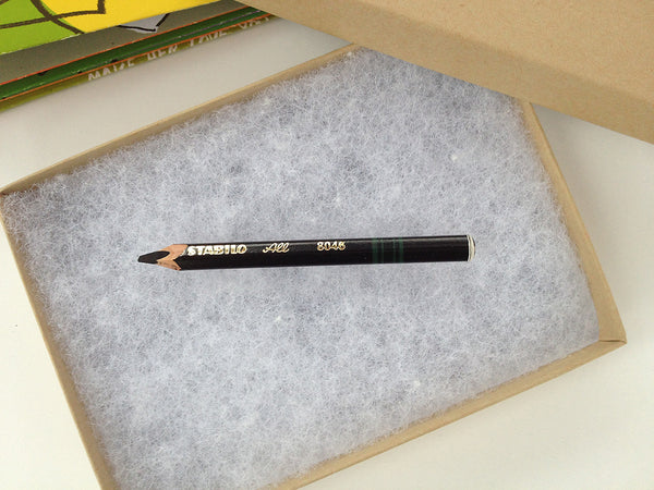 Used Pencil and Crazy Monster's Erasers are Real (Black Waxy Pencil)